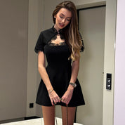 Hannah Collins | Lace Trim Mini Dress For Women