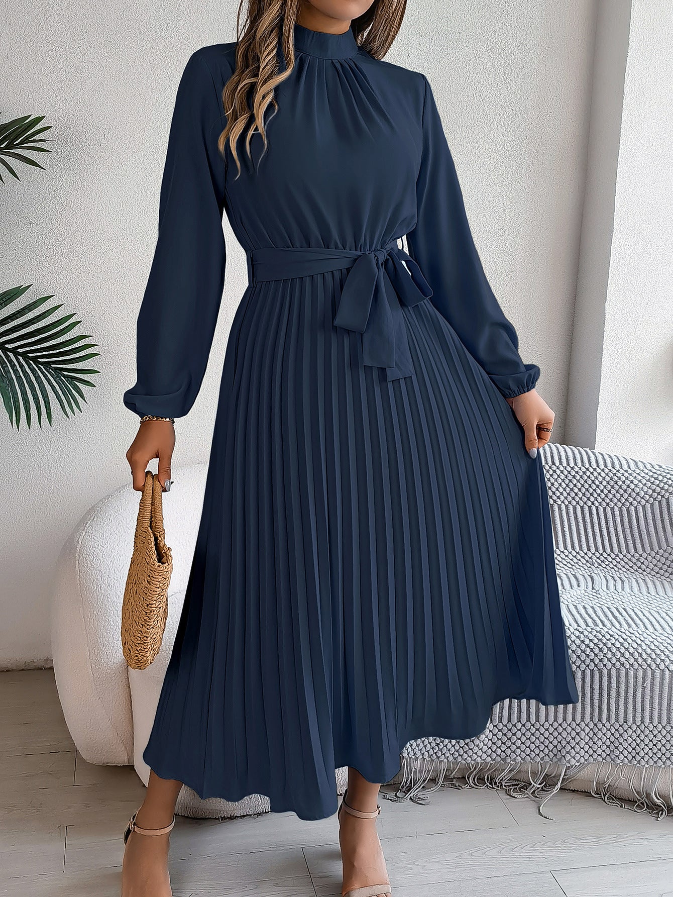 Lauren Ryan | Pleated Midi Dress For Women