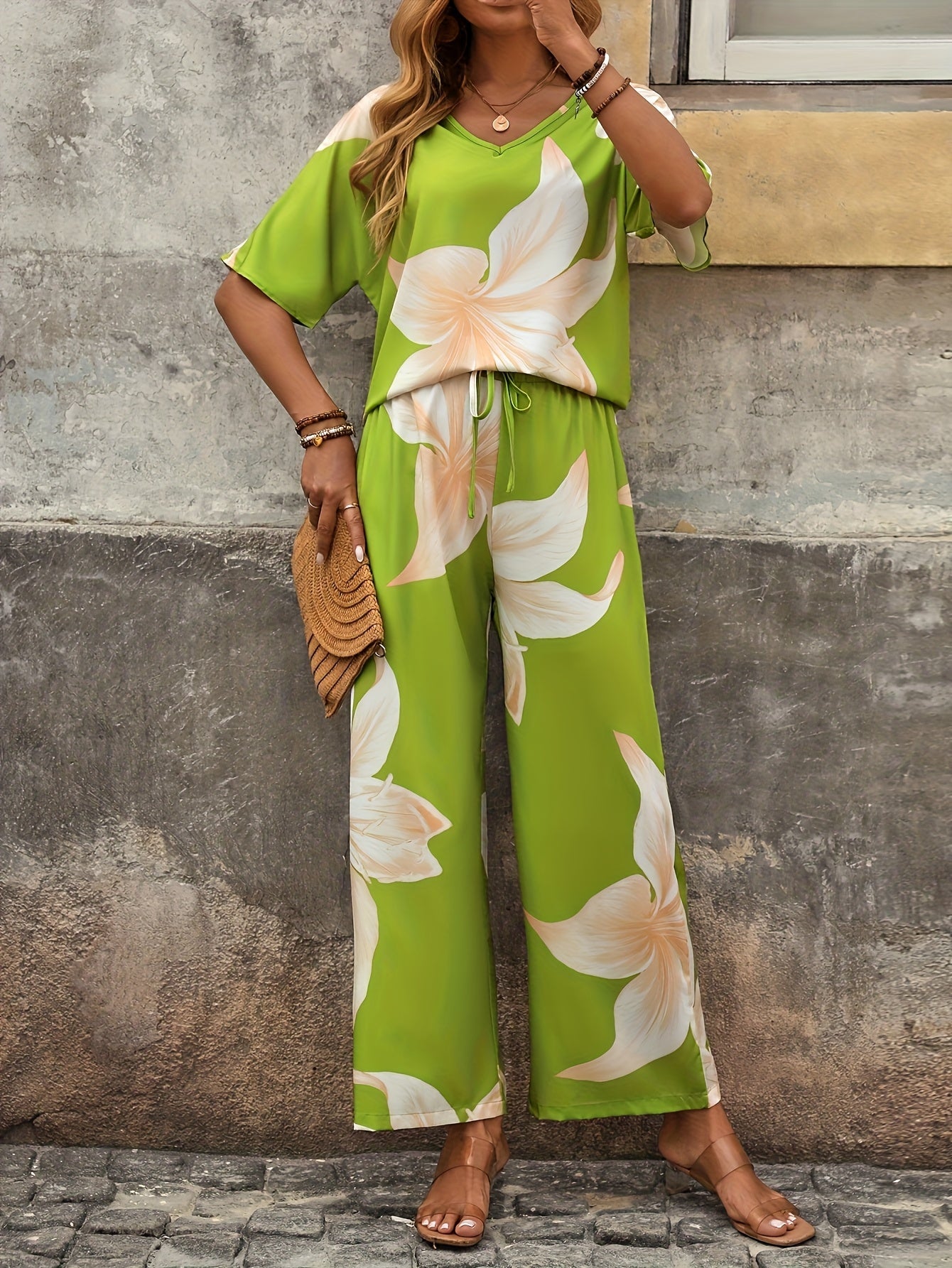 Amelia Thorncliffe | Floral Two-Piece Set For Women