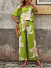 Amelia Thorncliffe | Floral Two-Piece Set For Women