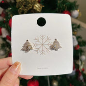Star | Gold Rotatable Snowflake Christmas Earrings For Women