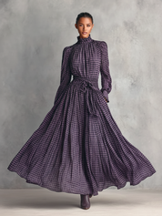 Eloise Sheffield | Plaid Blouse And Skirt Set For Women