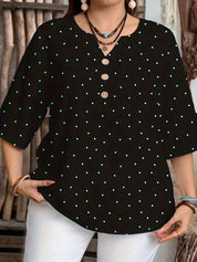 Ivy Redmond | Polka Dot Half Sleeve Blouse For Women