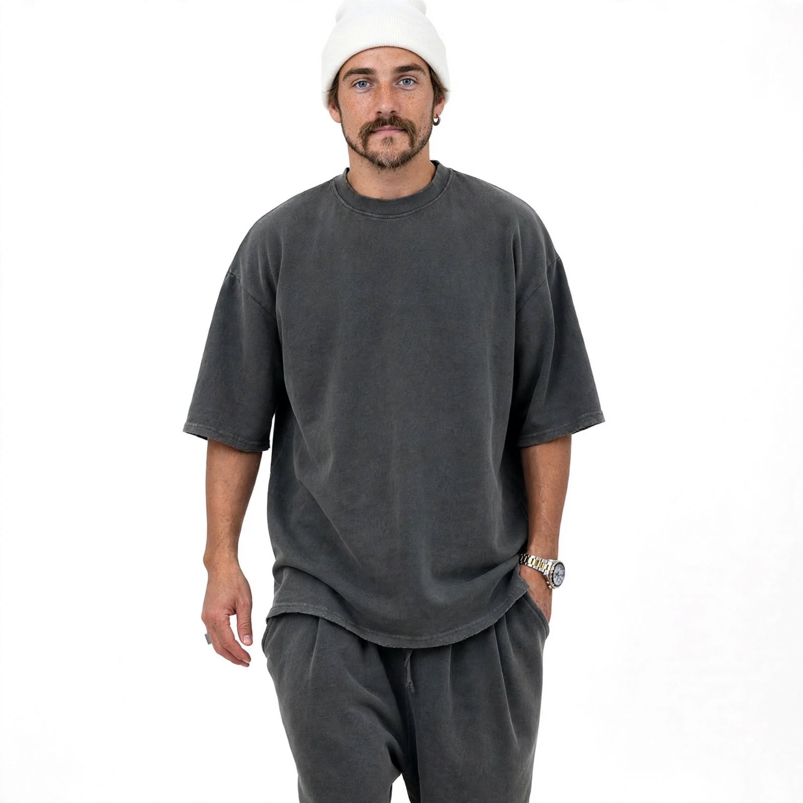 Saverio Windham | Oversized T-Shirt & Shorts Set For Men