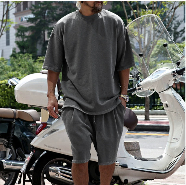 Saverio Windham | Oversized T-Shirt & Shorts Set For Men