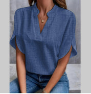 Lily Jones | Chiffon V-Neck Blouse For Women