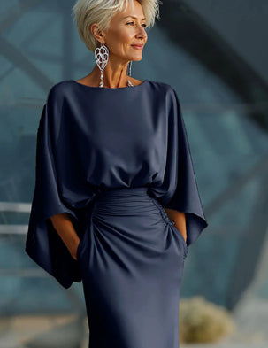 Elise Robertson | Batwing Sleeve Maxi Dress For Women