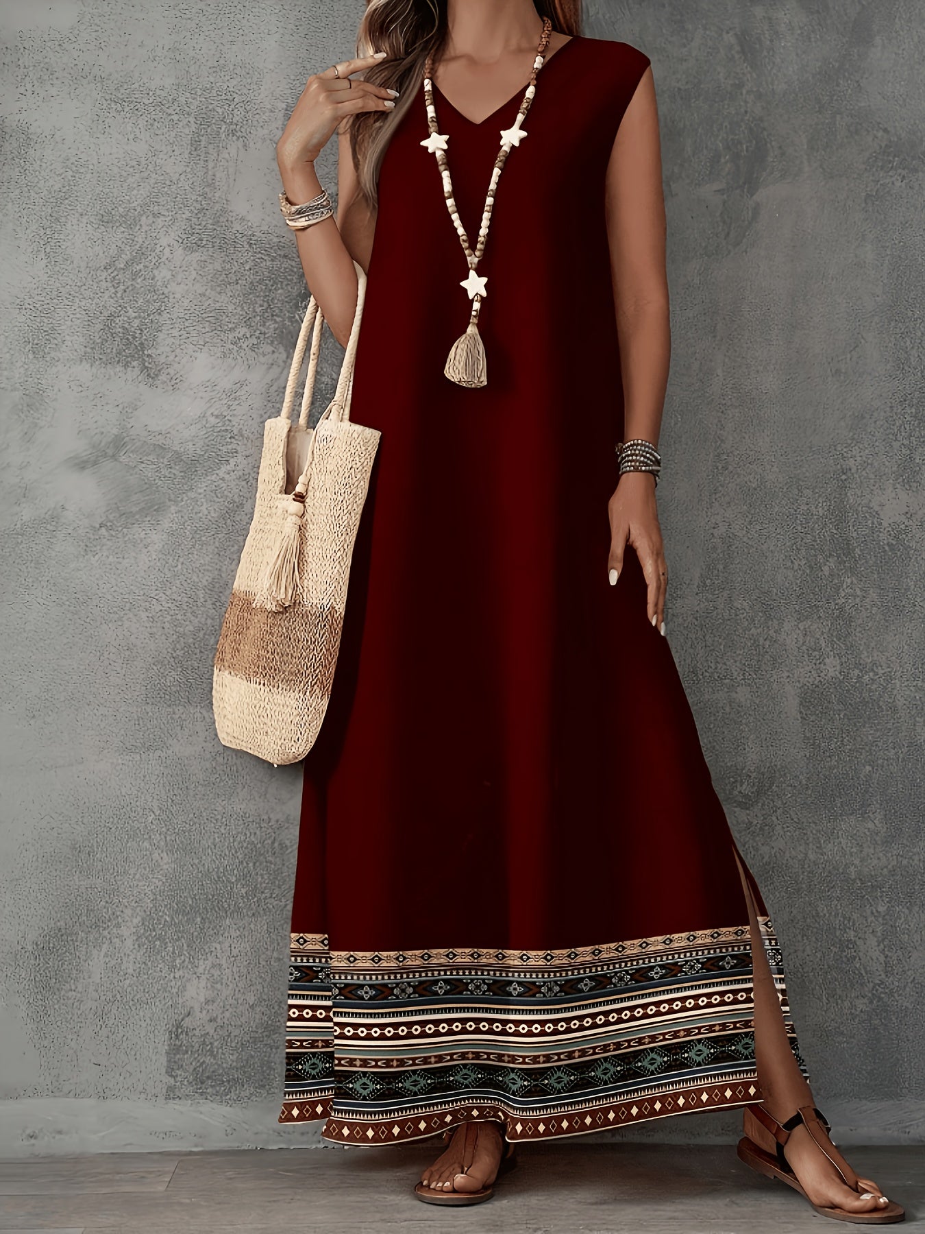 Maeve Sutherland | Vintage Print Maxi Dress For Women