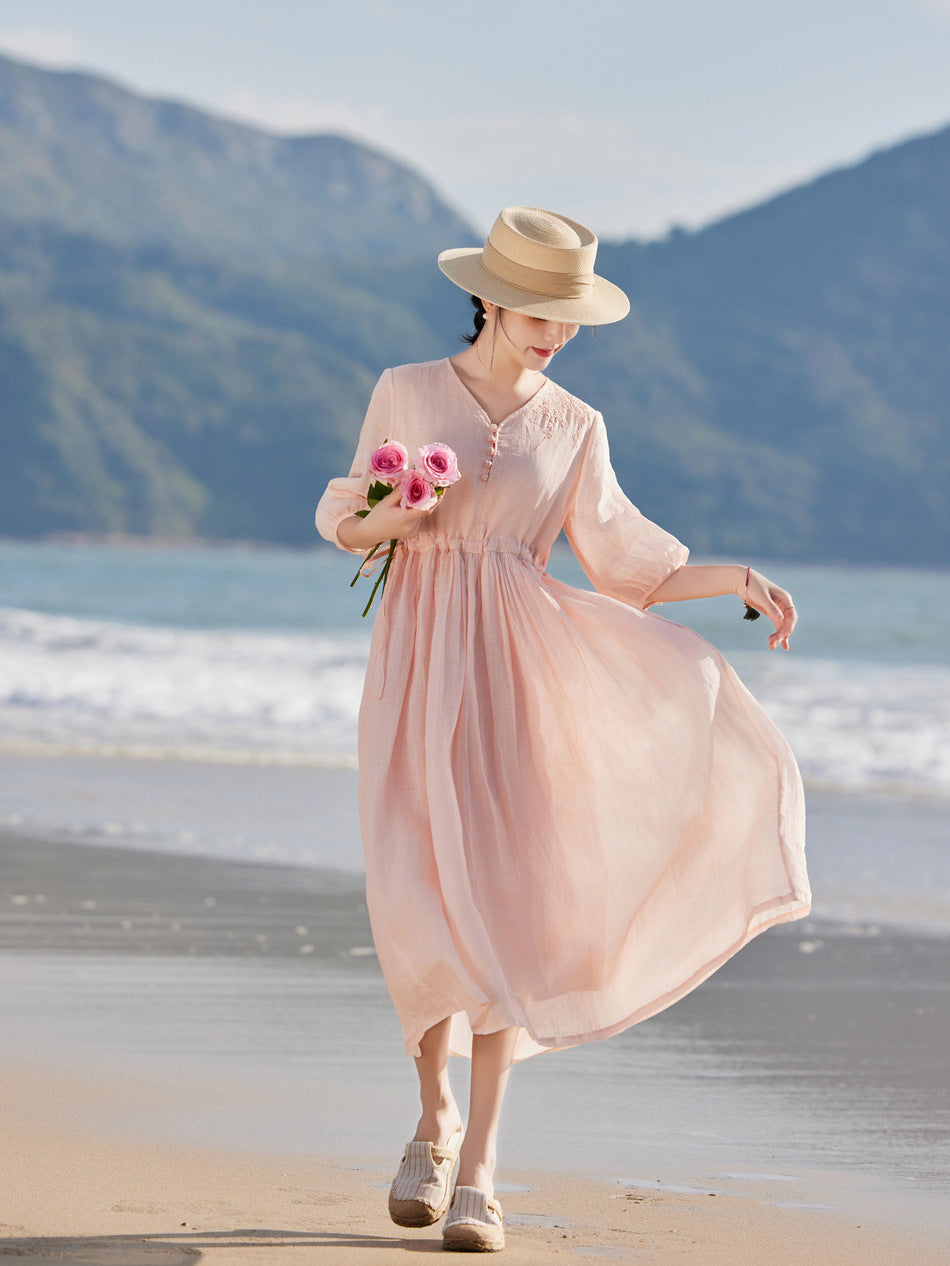 Ashleigh Reid | Lightweight Summer Maxi Races Dress For Women