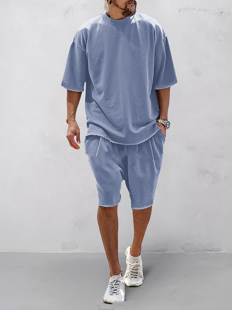 Saverio Windham | Oversized T-Shirt & Shorts Set For Men