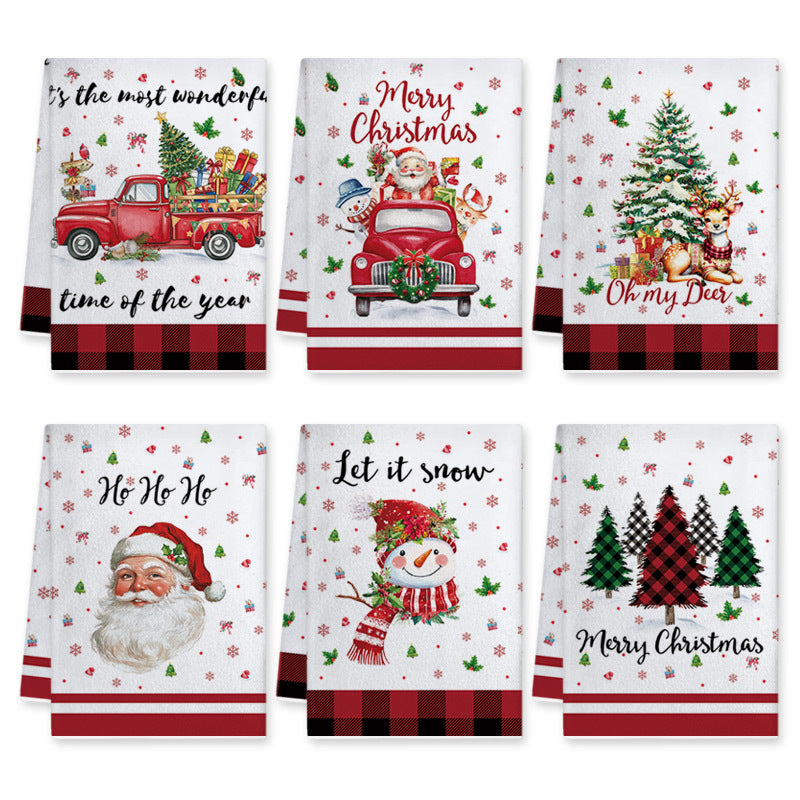Joyful Home | Red Buffalo Plaid Christmas Kitchen Towel Unisex