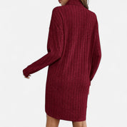 Elena Moreau | Ribbed Knit Mini Dress For Women