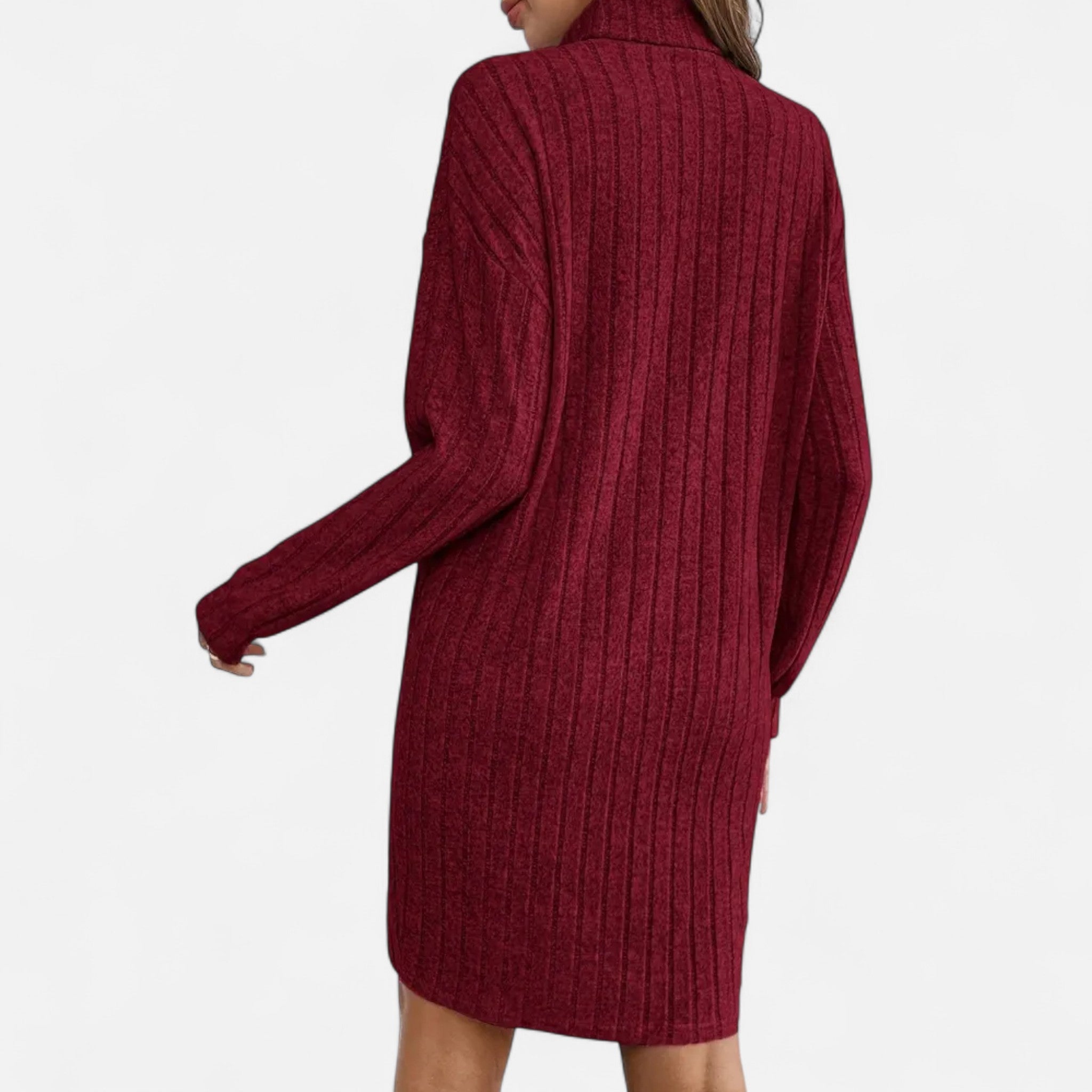 Elena Moreau | Ribbed Knit Mini Dress For Women