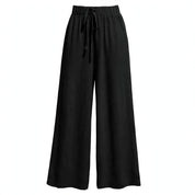 Elodie Thorne | High-Waisted Linen Look Trousers For Women