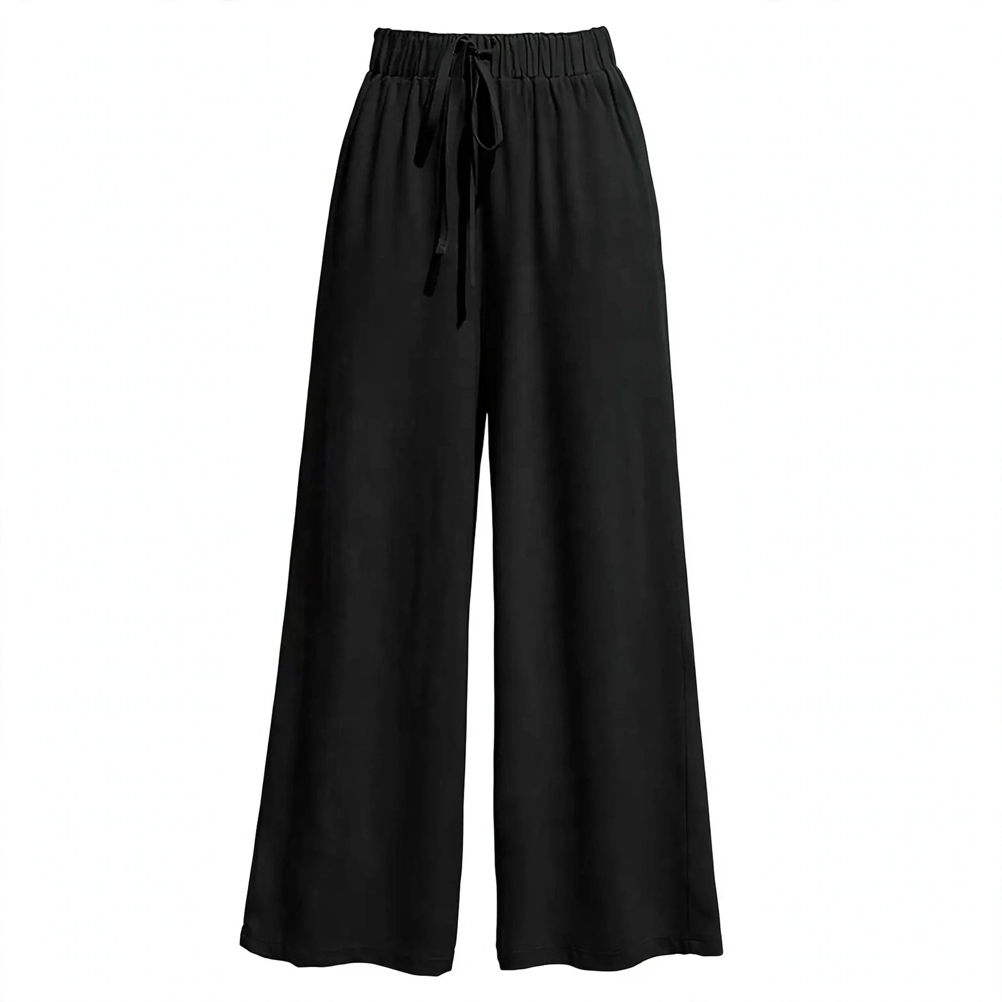 Elodie Thorne | High-Waisted Linen Look Trousers For Women