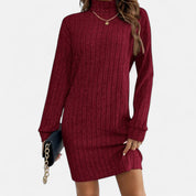 Elena Moreau | Ribbed Knit Mini Dress For Women