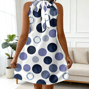 Zoe Ryan | Polka Dot Halter Midi Dress For Women