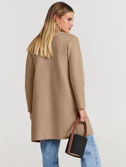 Camille Laurent | Elegant Longline Coat For Women