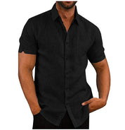 Ryan Sinclair | Short Sleeve Linen Shirt For Men