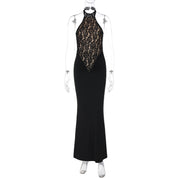 Evie Sharpe | Lace Halterneck Maxi Dress For Women