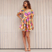 Lucy Parker | Floral V-Neck Summer Dress For Women