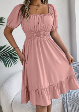 Freya Bennett | Ruffled A-Line Midi Dress For Women