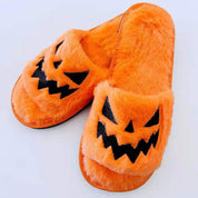 Little Boo | Pumpkin Halloween Slippers For Women