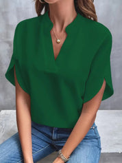 Lily Jones | Chiffon V-Neck Blouse For Women