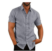 Ryan Sinclair | Short Sleeve Linen Shirt For Men
