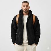 Ethan Moreau | Sherpa Zip Hoodie For Men