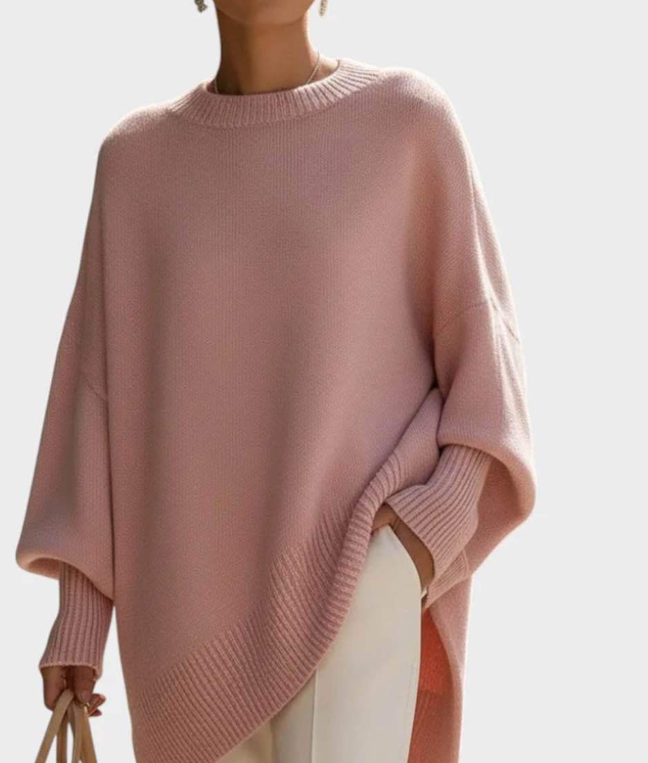 Emma Wilson | Oversized Knit Batwing Pullover Sweater For Women