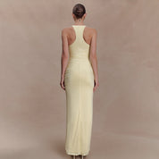 Grace Wilson | Ruched V-Neck Maxi Dress For Women