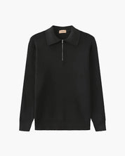 Marco De Santis | Chunky Knit Half-Zip Sweater with Modern Texture For Men