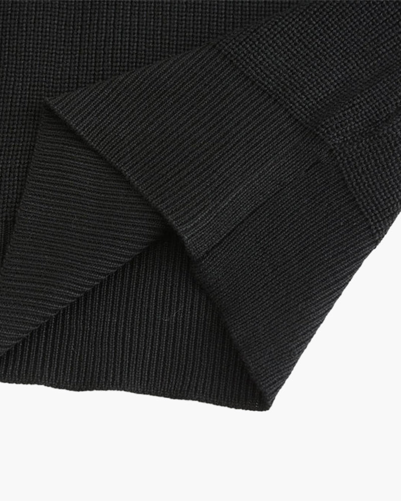 Marco De Santis | Chunky Knit Half-Zip Sweater with Modern Texture For Men