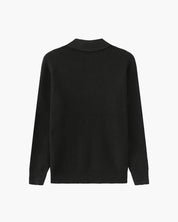 Marco De Santis | Chunky Knit Half-Zip Sweater with Modern Texture For Men