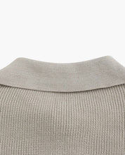 Marco De Santis | Chunky Knit Half-Zip Sweater with Modern Texture For Men