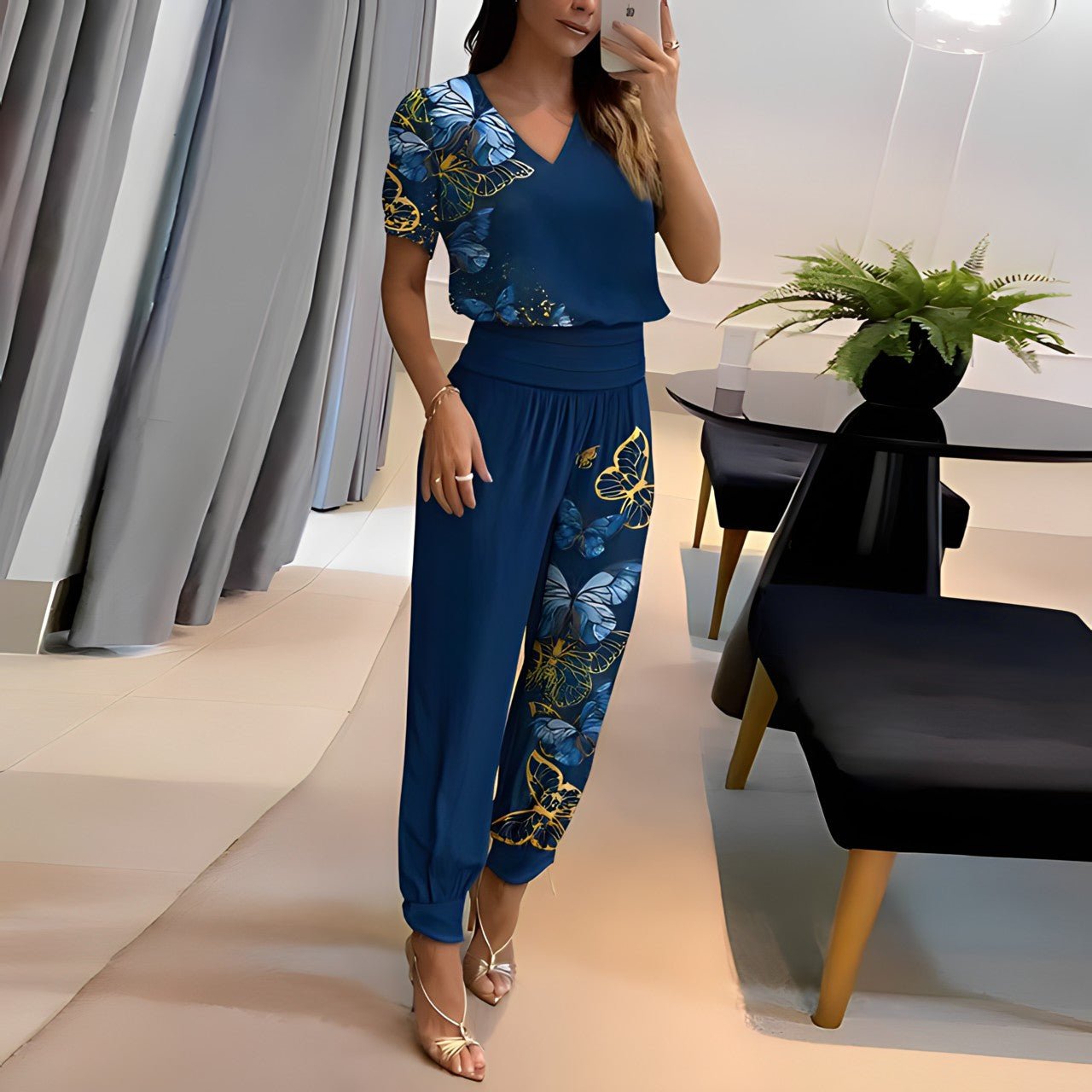 Matilda Crowther | Printed Two-Piece Set For Women