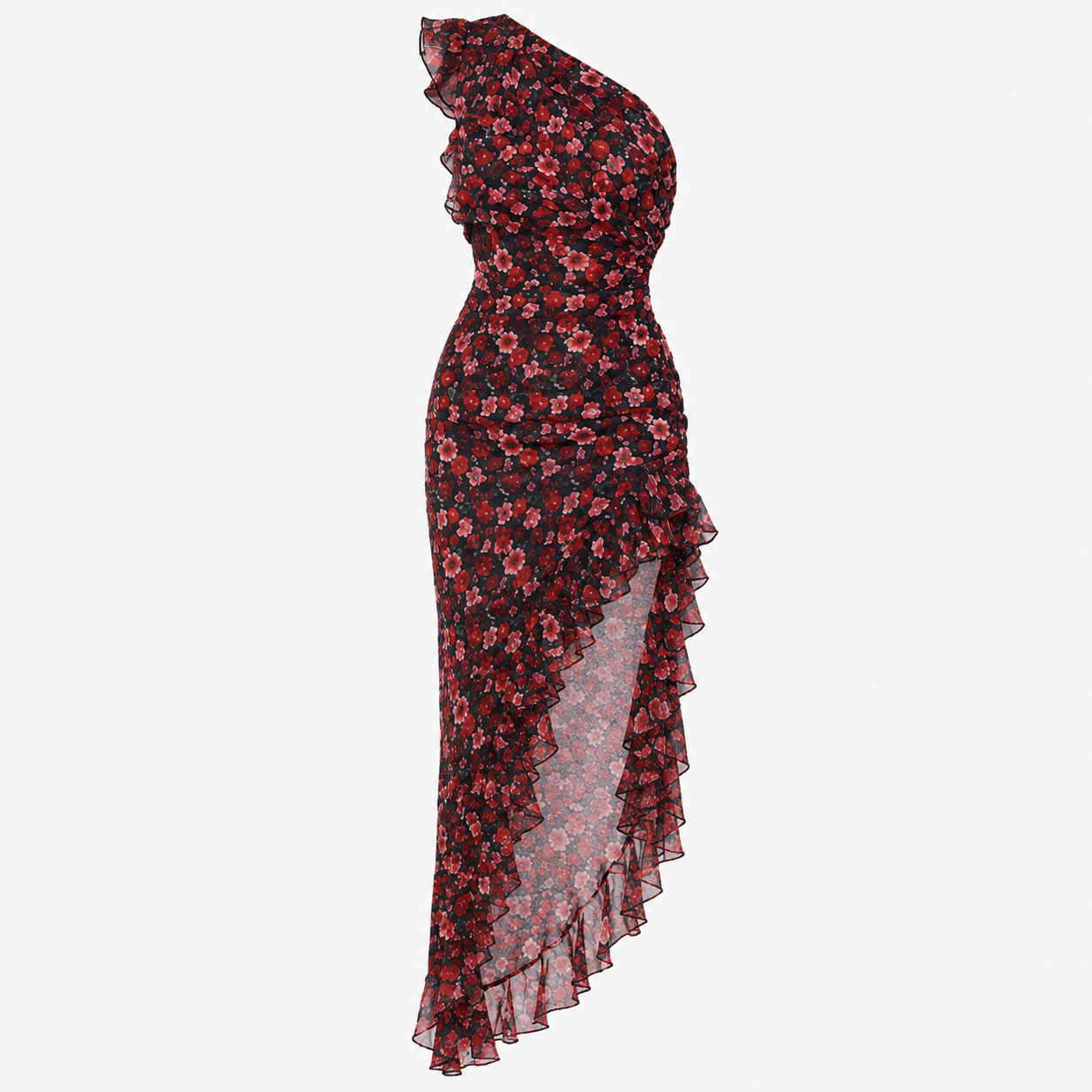 Alice Walker | Floral Ruffle Maxi Dress For Women