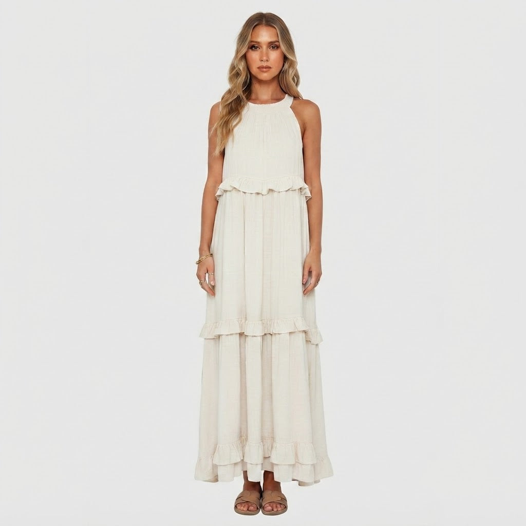 Amelia Turner | Tiered Ruffle Maxi Dress For Women