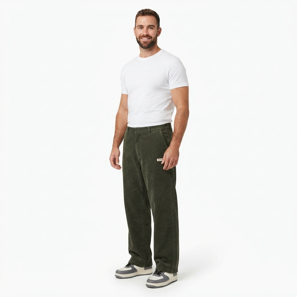 Andrew Chapman | Corduroy Wide Leg Trousers For Men