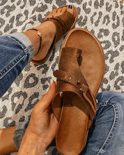 Adelaide Winslow | Cushioned Vegan Leather Sandals For Women