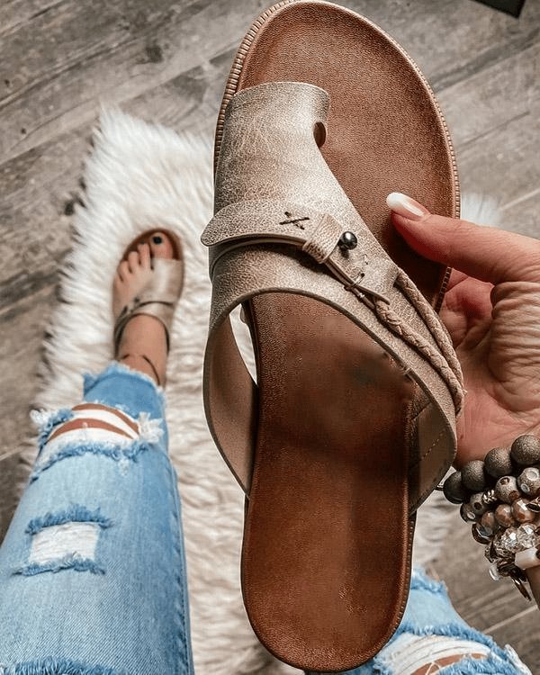 Adelaide Winslow | Cushioned Vegan Leather Sandals For Women