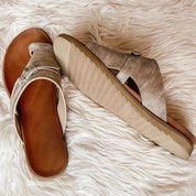 Adelaide Winslow | Cushioned Vegan Leather Sandals For Women