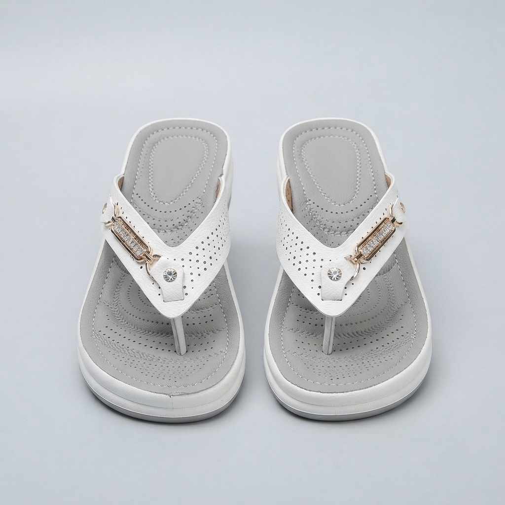 Ashleigh Cooper | Comfort Wedge Flip Flop Sandals For Women