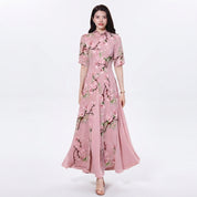 Ashleigh Williams | Floral Print Maxi Races Dress For Women