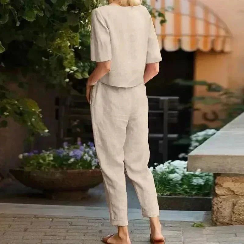 Georgia Nolan | Relaxed Cotton Two-Piece Set For Women