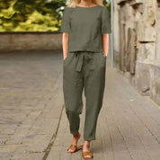 Georgia Nolan | Relaxed Cotton Two-Piece Set For Women
