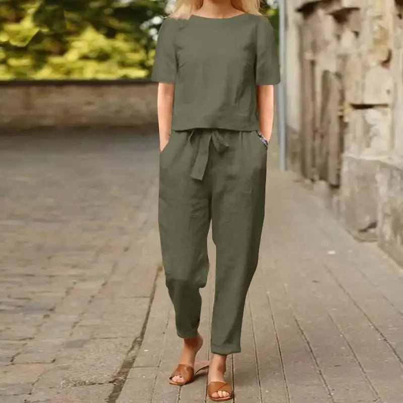 Georgia Nolan | Relaxed Cotton Two-Piece Set For Women