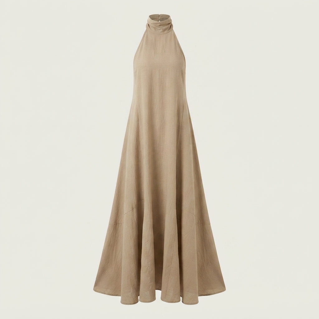 Ava Taylor | Bohemian Halter Maxi Races Dress For Women