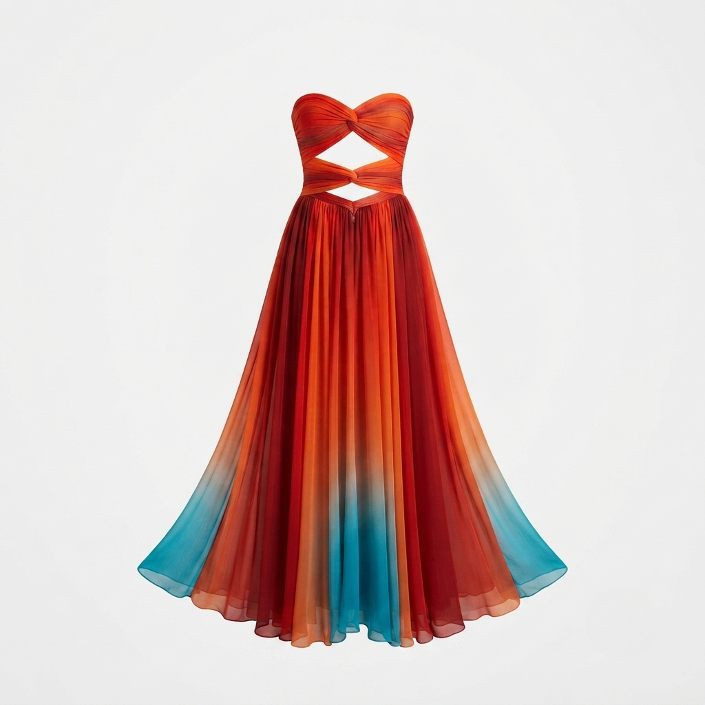 Ava Thornton | Strapless Cut-Out Maxi Dress For Women